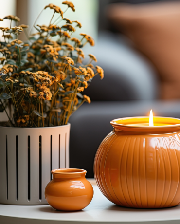 Ribbed Ceramic Scented